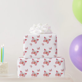 Regalo Volar para ser feliz con papel de envolver maripos