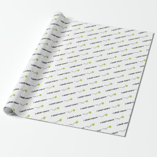 Regalo Volveré el papel de embalaje del tenis