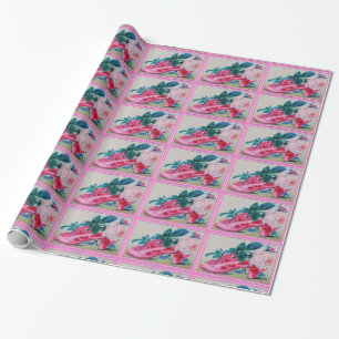 Regalo Zapato de lujo con el papel de envoltorio para