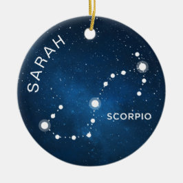 Regalo Zodiac personalizado de ornamento de escorp