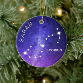 Regalo Zodiac personalizado de ornamento de escorp