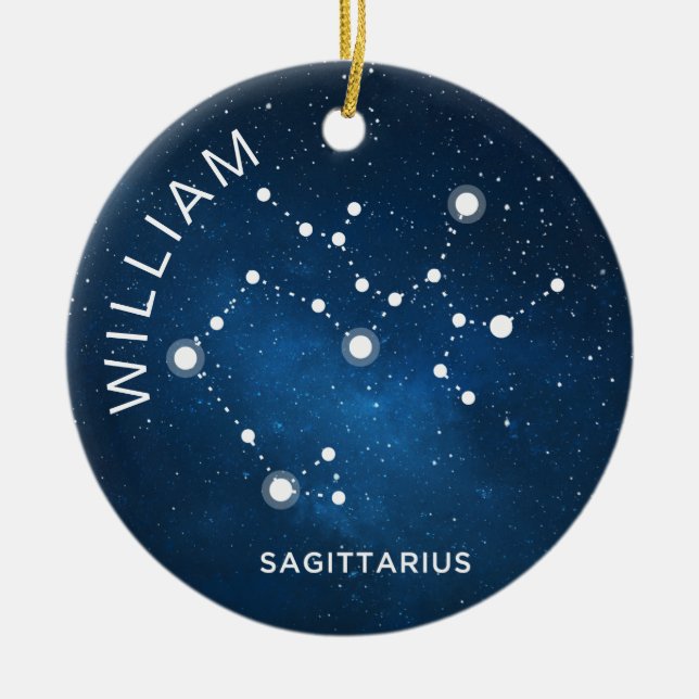 Regalo Zodiac personalizado de Ornamento Sagittari (Frente)