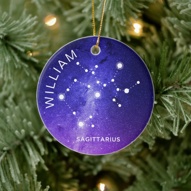Regalo Zodiac personalizado de Ornamento Sagittari (Árbol)