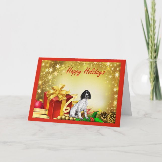 Regalos alemanes de la tarjeta de Navidad del (Anverso)