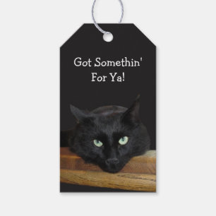 Regalos Algo Para Las Etiquetas De Regalo De Gato Negro