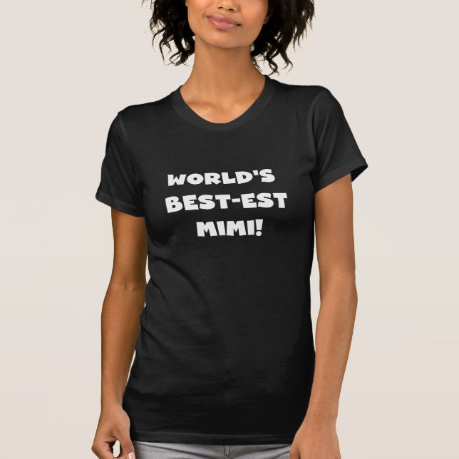 Regalos blancos de las camisetas del texto Mimi (Anverso)