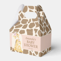 Caja con Alero para Baby Shower de Niña Jirafa