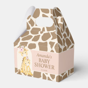Regalos Caja con Alero para Baby Shower de Niña Jirafa