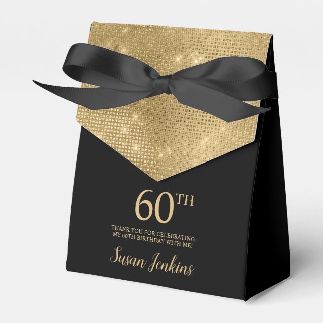 Regalos Caja de agradecimiento de oro para cumpleaños núme (Front Side)