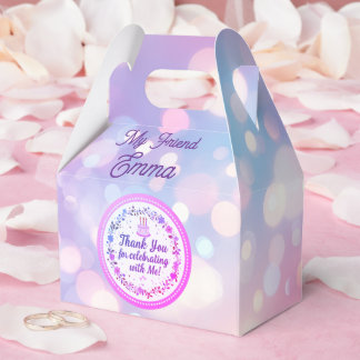 Regalos Caja de agradecimiento para "Gracias" con pastel d