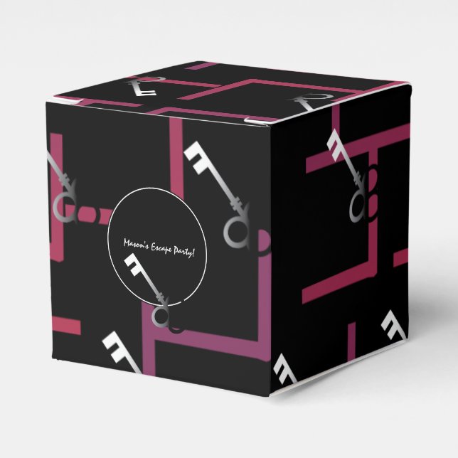 Regalos Caja de dulces para laberinto de fiesta de escape (Costado Anverso)