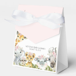 Regalos Caja de Favor Baby Shower para Chica de Safari dul