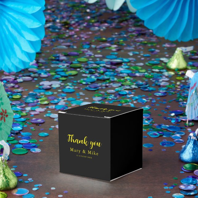 Regalos Caja de Favor Clásico 2x2x2 de Agradecimiento para (Fiesta)