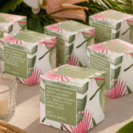 Regalos Caja de Favor Humorístico para Boda Tropical