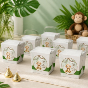 Regalos Caja de Favor para Baby Shower de Mono