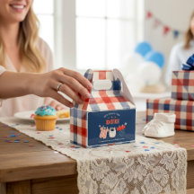 Caja de Favor para Baby Shower Patriótica