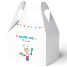 Caja de Favor para Fiesta de Panqueques para Niños