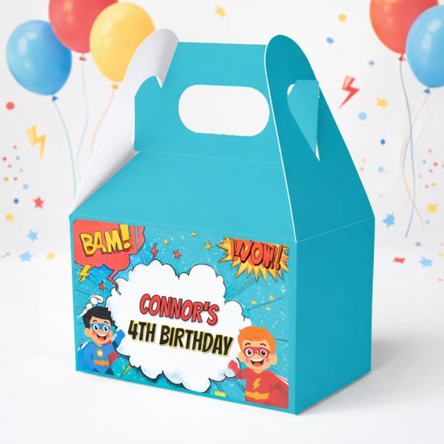 Regalos Caja de Favores de Cumpleaños de Superhéroes para  (Subido por el creador)
