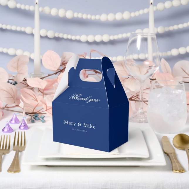 Regalos Caja de Favores Gracias Navy Gable para Bodas Even (Boda)