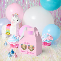 Caja de favores para bebé niña