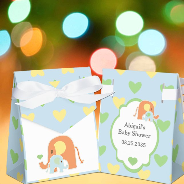 Regalos Caja de Favores para Ducha de Elefante Niño (Subido por el creador)