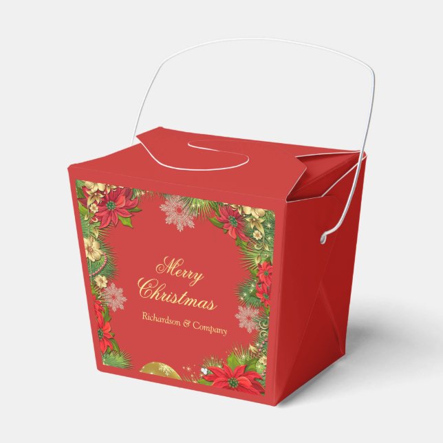 Regalos Caja de Favores para Fiesta de Navidad Corporativa (Front Side)
