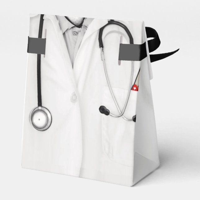 Regalos Caja de favores para graduación de la escuela médi (Reverso)