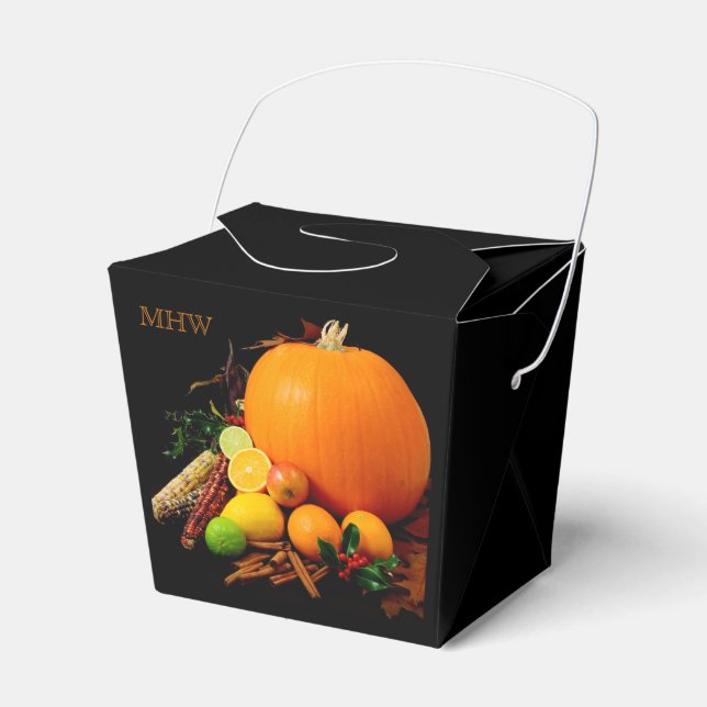 Regalos Caja de favores para monograma de personalizado de (Front Side)