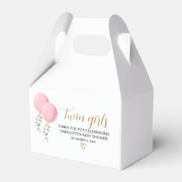 Regalos Caja de favoritos de Baby Shower para Chicas gemel