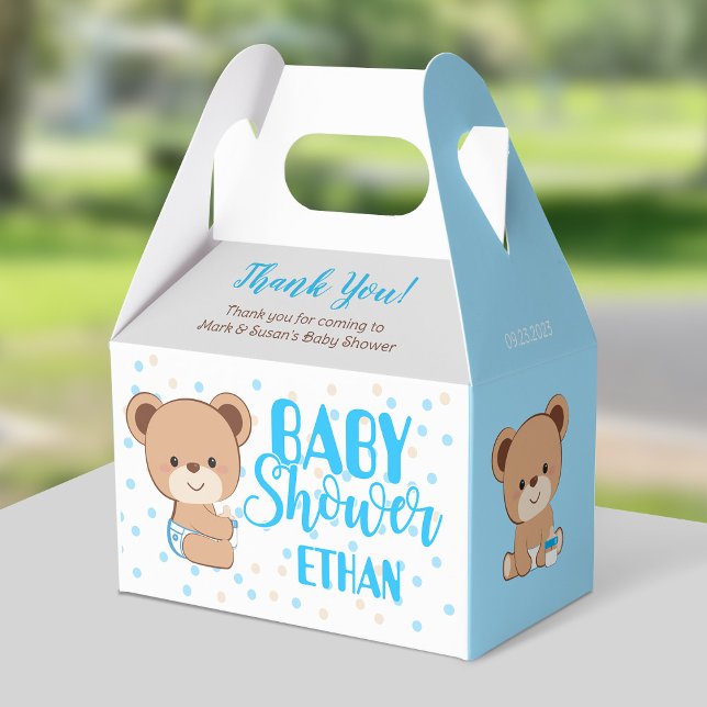 Regalos Caja de hornillos Baby Shower Bear para bebé - Niñ (Subido por el creador)