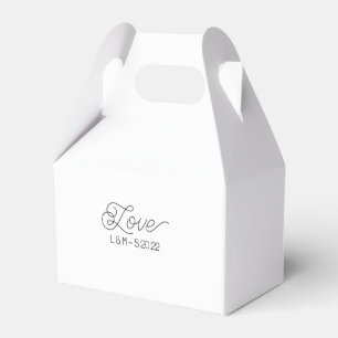 Regalos Caja de regalo "Amor" Boda para barra de postres,