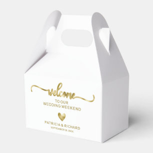 Regalos Caja de regalo de bienvenida para bodas con corazó