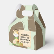 Caja de regalo de jirafa linda para niños pequeños