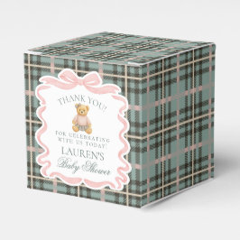 Regalos Caja de regalo de oso con lazo coquette rosa para 