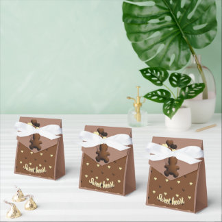 Regalos Caja de regalo de oso de chocolate lindo para baby