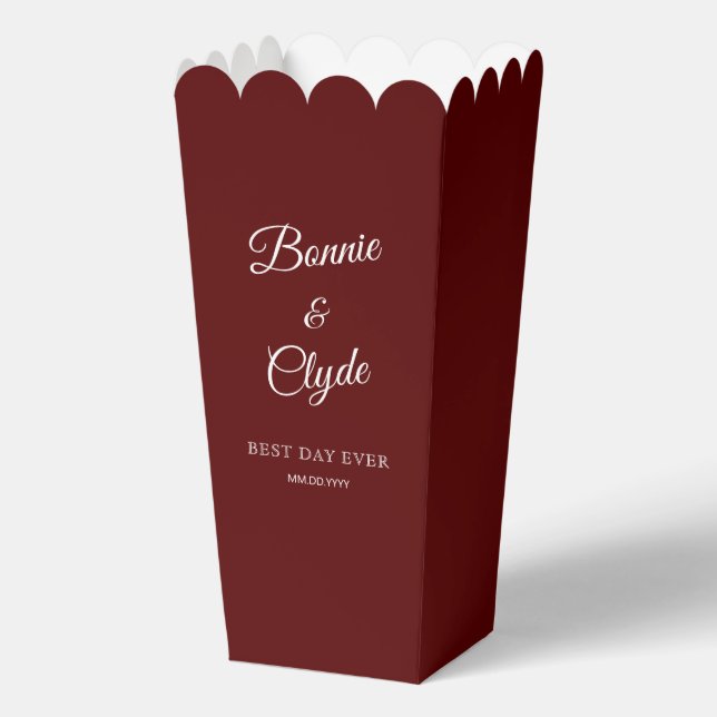 Regalos Caja de regalo de palomitas de maíz granate para c (Anverso)