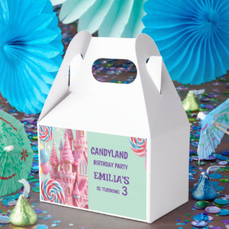 Regalos Caja de regalo de papel Pastel Candyland para cump