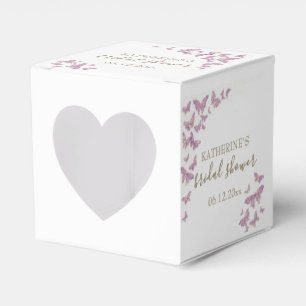 Regalos Caja de regalo de Purple Butterfly Gold Boho para 
