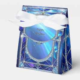 Regalos Caja de regalo decorativa azul para fiestas