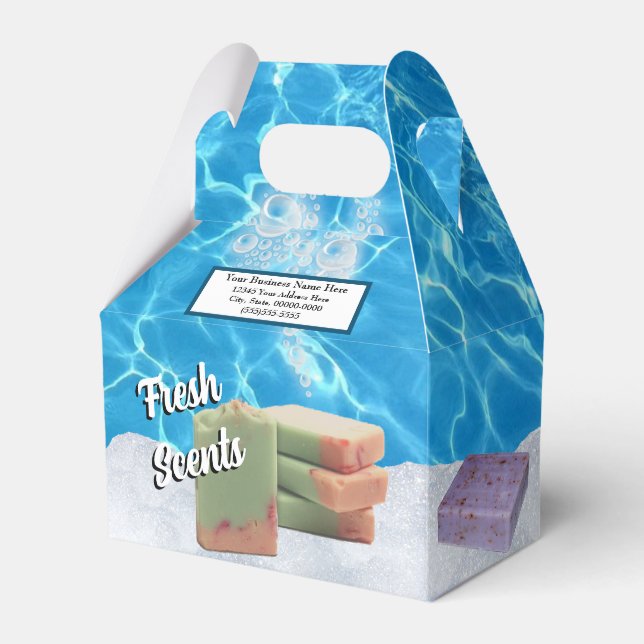 Regalos Caja de regalo para clientes de jabón de baño orgá (Front Side)