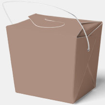 Caja elegante marrón para obsequios de comida para