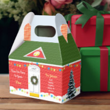 Caja navideña personalizada para el hogar de los n