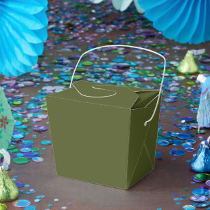 Regalos Caja para llevar personalizable verde militar simp