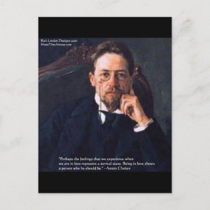 Regalos Camisetas Tarjetas Cita Chekhov "Amor Esta
