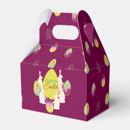 Regalos Conejillos de Pascua y huevos pintados. Caja para