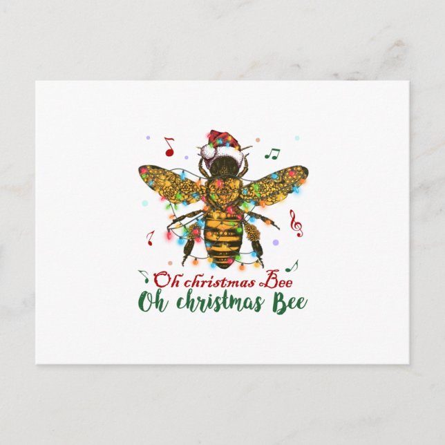 Regalos de abeja de Navidad Oh Feliz (Anverso)