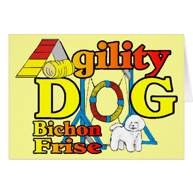 Regalos de Agility de Bichon Frise (Anverso (Horizontal))