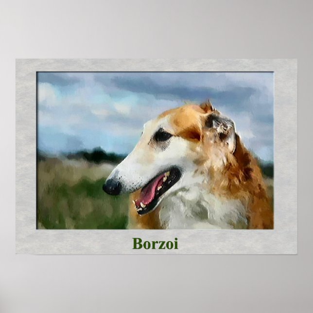 Regalos de arte de Borzoi (Frente)