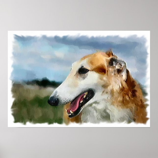 Regalos de arte de Borzoi (Frente)