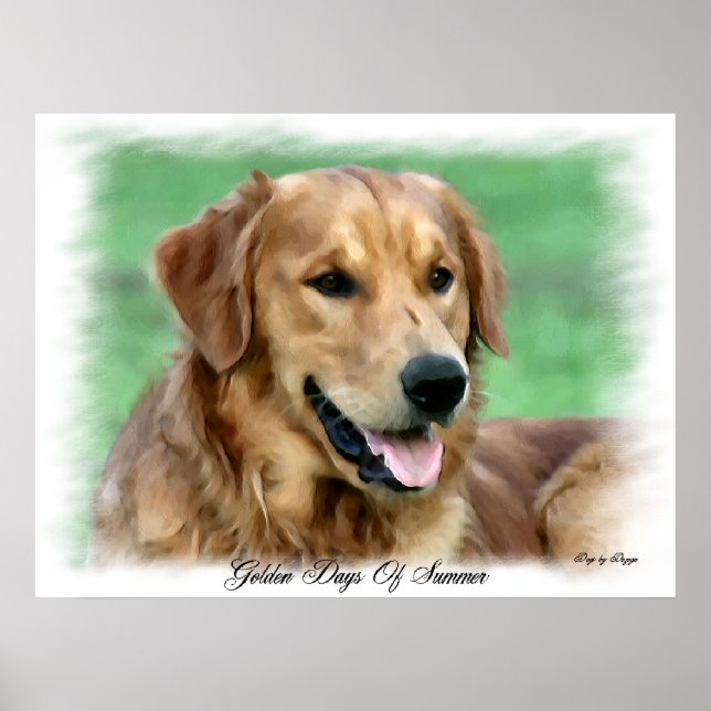 Regalos de arte de Golden Retriever (Frente)